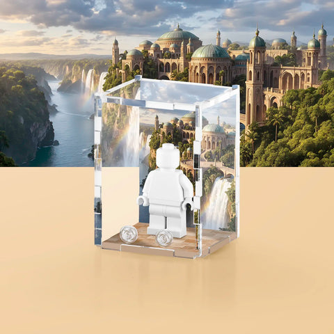 Waterfall Planet Display Case for LEGO Minifigures