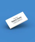 White ID tag for LEGO minifigure Deputy Zack ww012