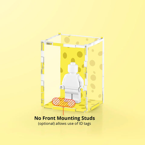 Yellow Dots Display Case for LEGO Minifigures